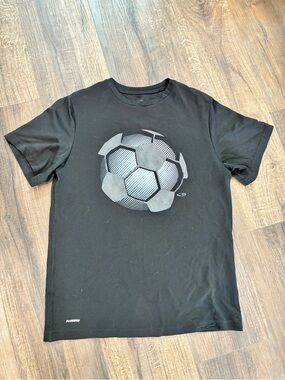 Champion Boys Black Soccer Graphic Tee